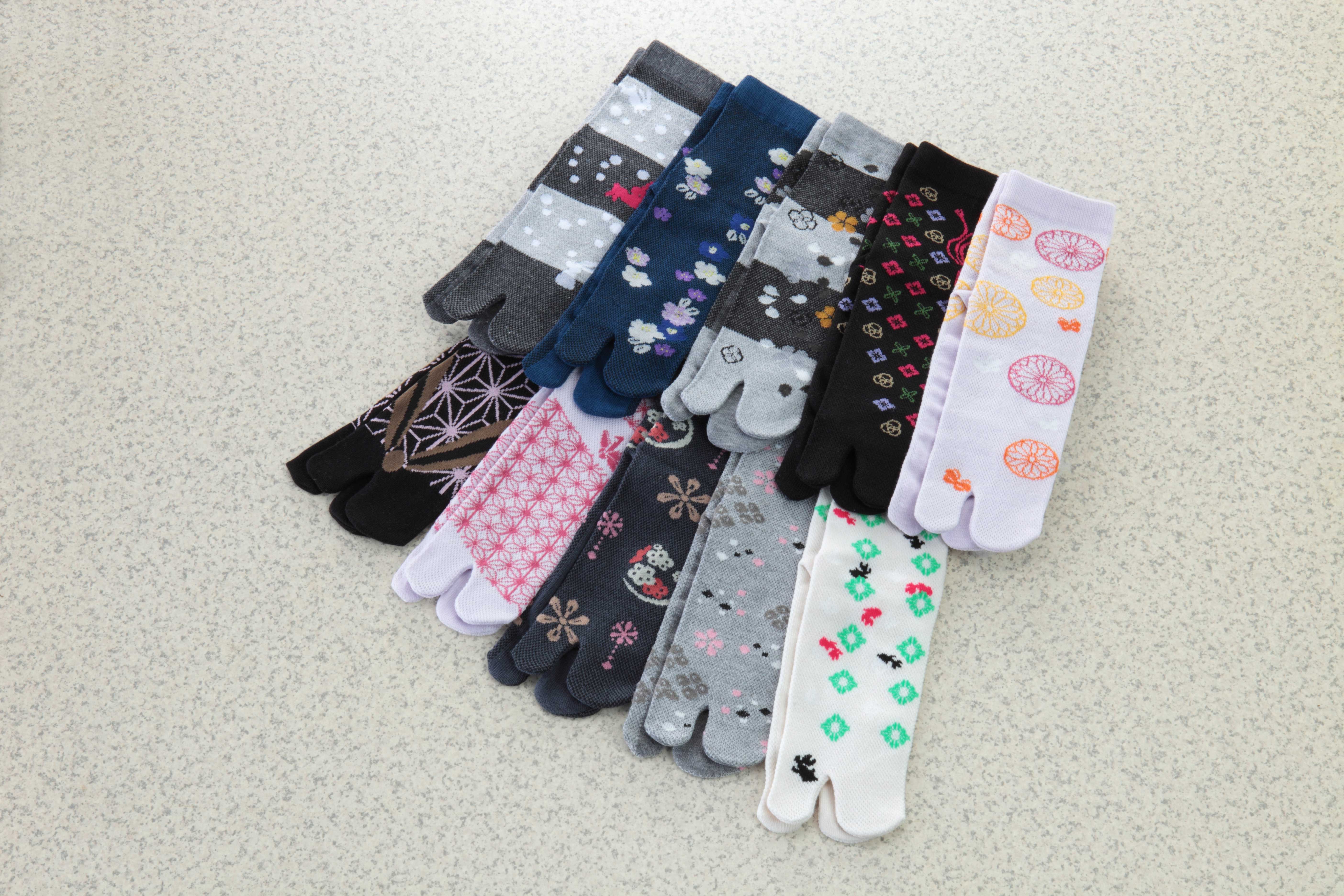 和柄足袋ソックス